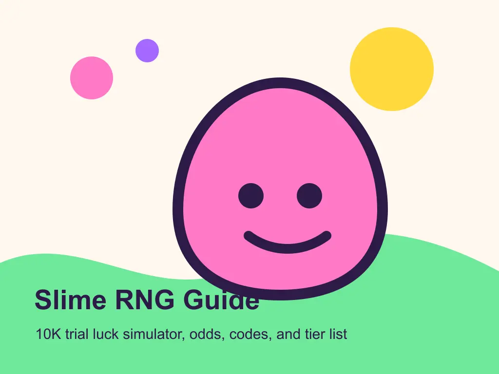 Slime RNG Guide illustrated hero image